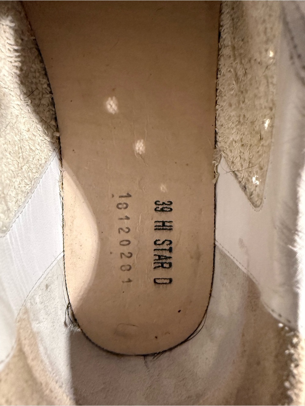 Golden Goose HI STAR White Leather Sneakers with Blush Star and Metallic Heel - Picture 10 of 16